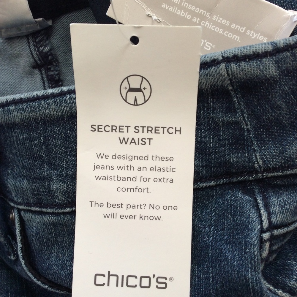NWT Chico’s Velvet Appliqué Jegging Jeans - Picture 11 of 13